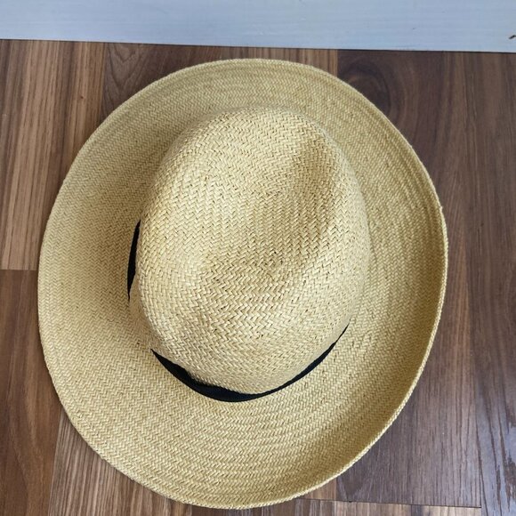 Banana Republic L/XL Beachy Straw Fedora in Natural - Picture 8 of 9